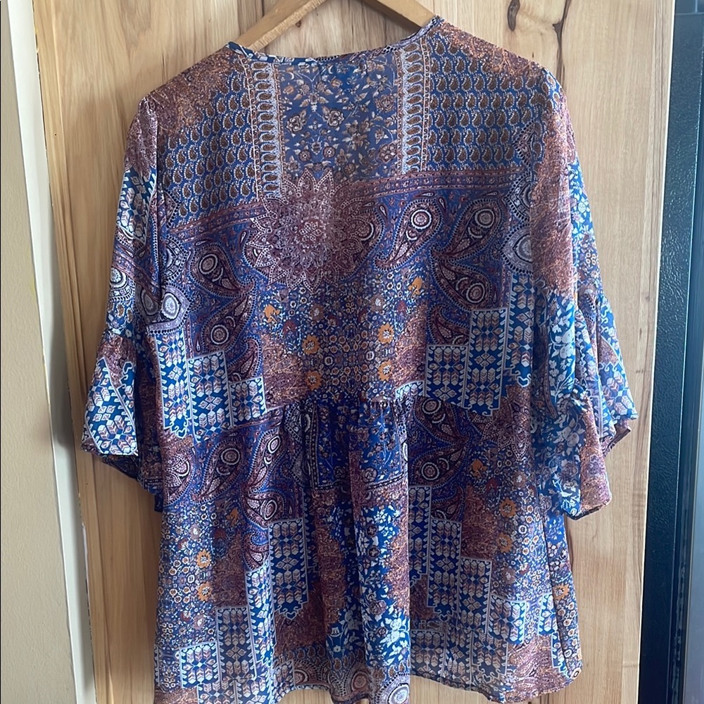 Artesia Multicolor Bohemian Top‎ - Picture 6 of 6